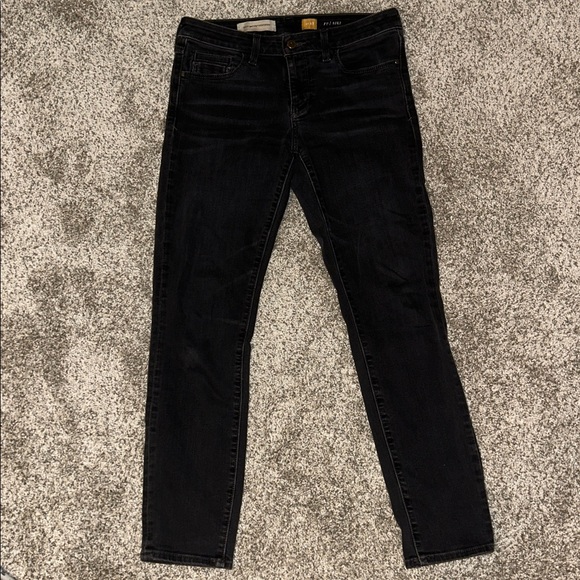 Pilcro and the Letterpress Denim - Black Skinny Jeans from Pilcro